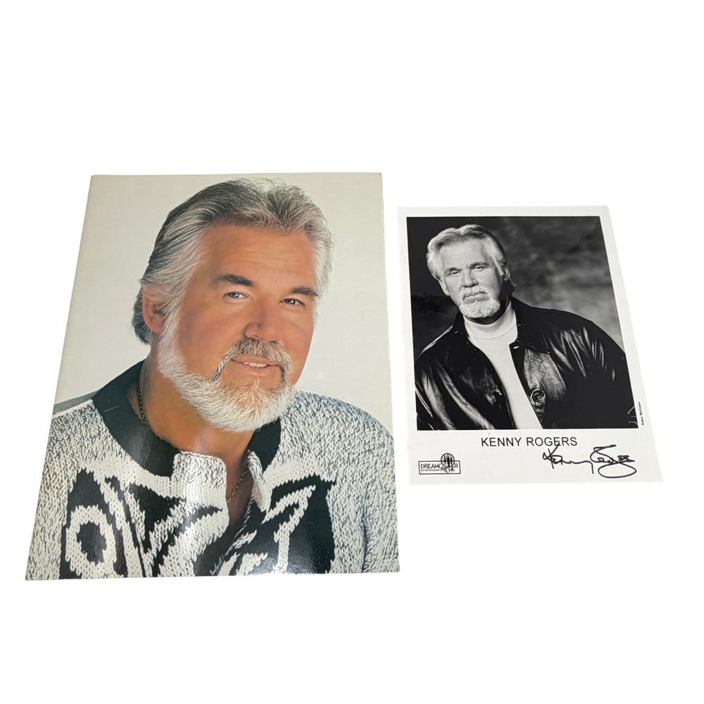 Kenny Rogers Signed Photo Autograph 1987 10th Anniversary Tour Program Dole